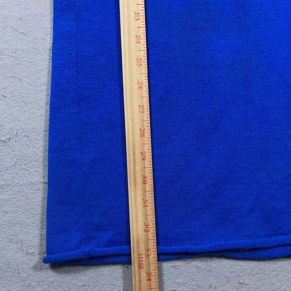 Jerna of Italy Sweater Dress Women Small Blue Wool Turtleneck 70s Minimalist - Picture 5 of 12